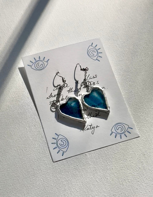 Heart Droplet Earrings