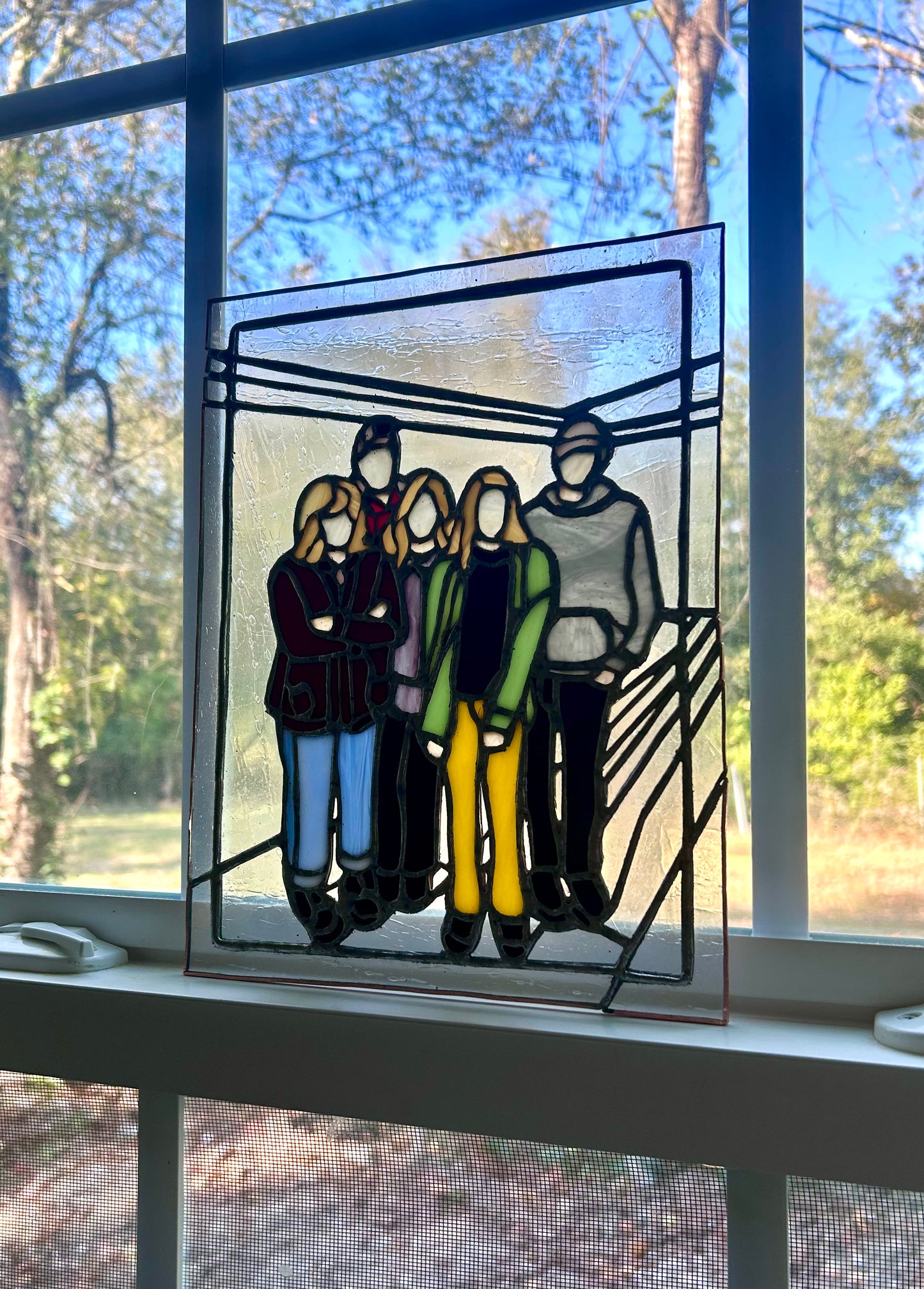 Custom Stained Glass Portrait